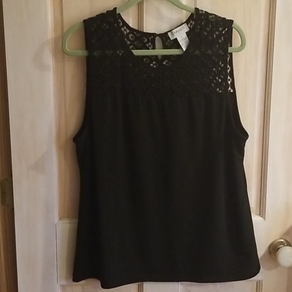 Carmen Marc Valvo Top (Size XL)
